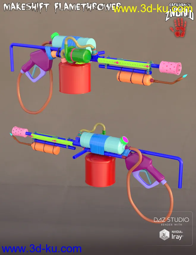 EArkham's ZWorld Makeshift Flamethrower模型的图片1