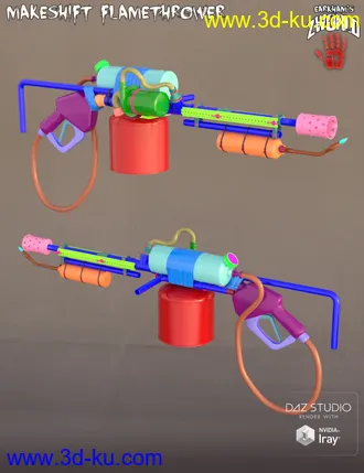 3D打印模型EArkham's ZWorld Makeshift Flamethrower的图片
