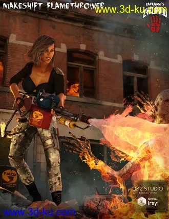 3D打印模型EArkham's ZWorld Makeshift Flamethrower的图片
