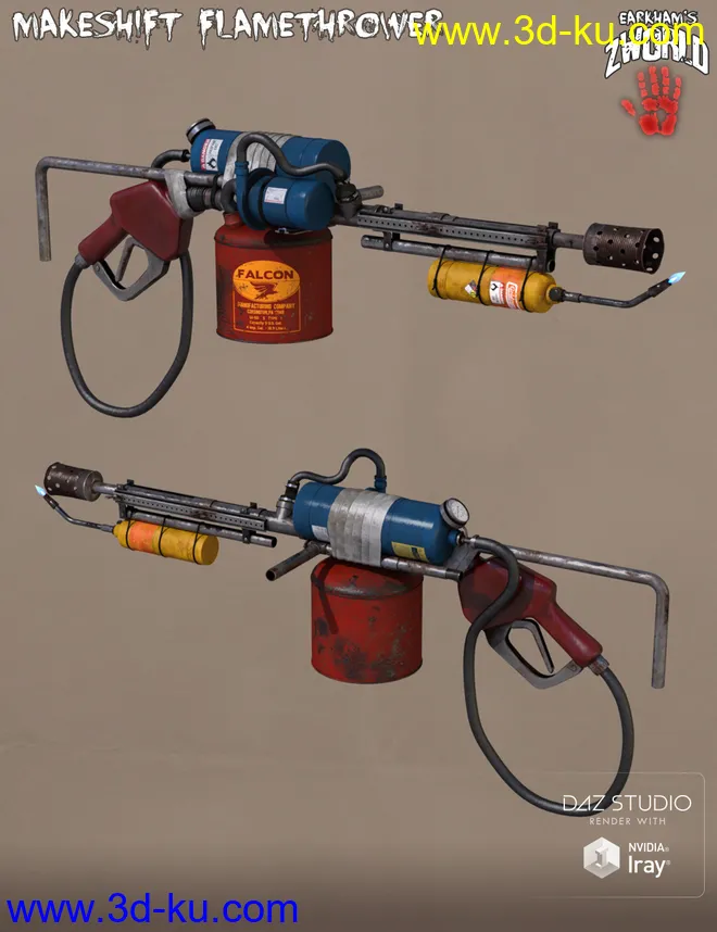 EArkham's ZWorld Makeshift Flamethrower模型的图片3