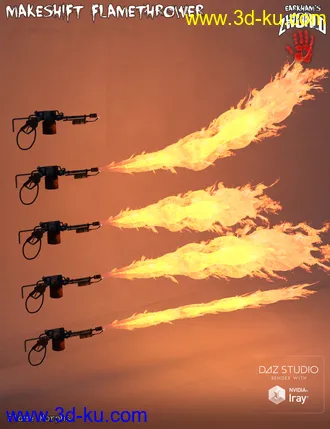 3D打印模型EArkham's ZWorld Makeshift Flamethrower的图片