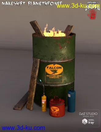3D打印模型EArkham's ZWorld Makeshift Flamethrower的图片