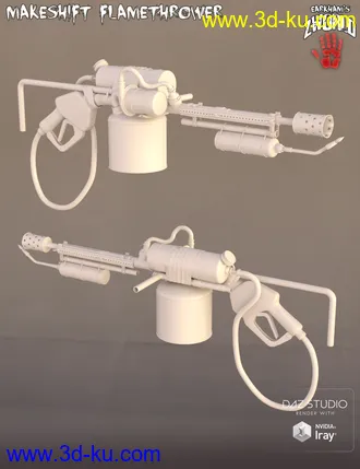 3D打印模型EArkham's ZWorld Makeshift Flamethrower的图片