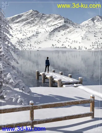 3D打印模型Easy Environments Frozen Lake的图片