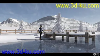 3D打印模型Easy Environments Frozen Lake的图片