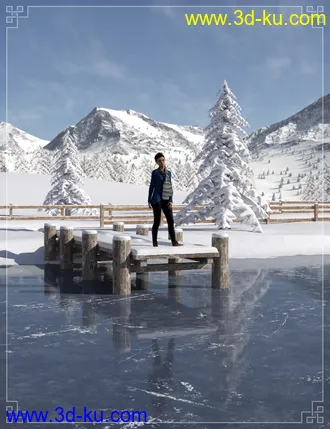 3D打印模型Easy Environments Frozen Lake的图片