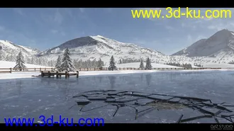3D打印模型Easy Environments Frozen Lake的图片