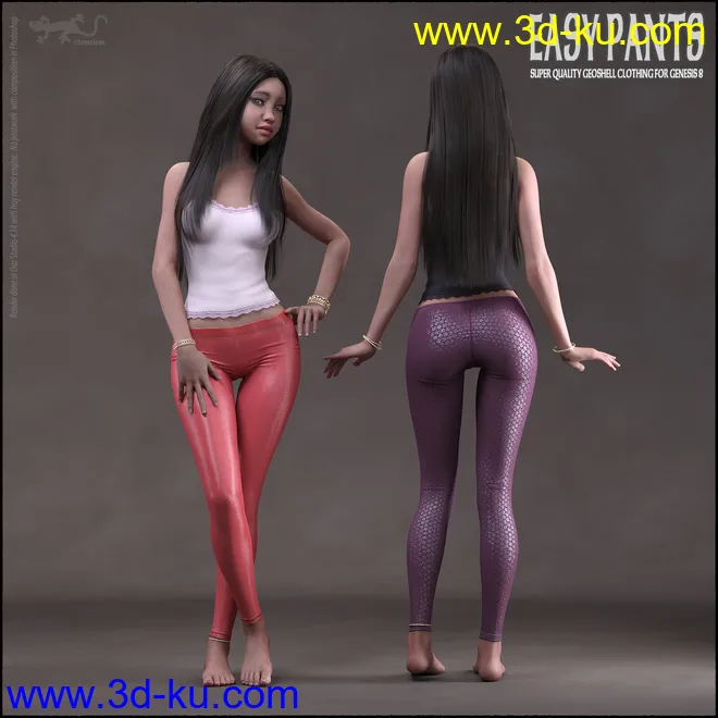 Easy Pants for Genesis 8模型的图片1