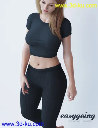 3D打印模型Easygoing Outfit for Genesis 8 Female(s)的图片