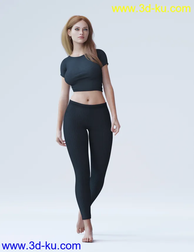 Easygoing Outfit for Genesis 8 Female(s)模型的图片2