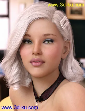 3D打印模型Eilis Hair for Genesis 3 & 8 Females的图片