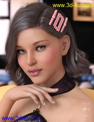 3D打印模型Eilis Hair for Genesis 3 & 8 Females的图片
