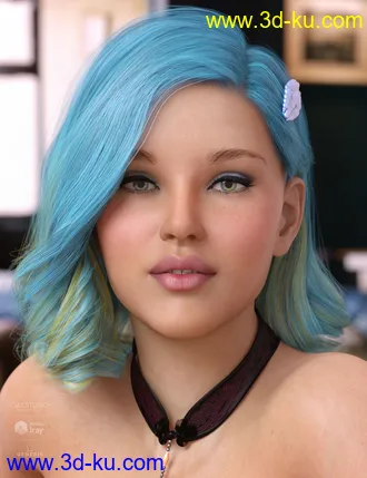 3D打印模型Eilis Hair for Genesis 3 & 8 Females的图片