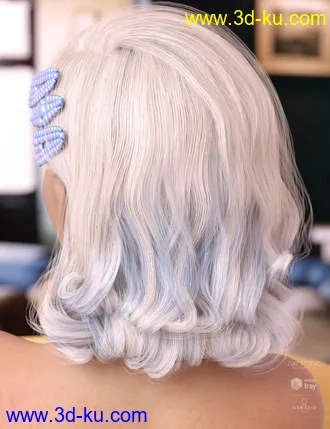 3D打印模型Eilis Hair for Genesis 3 & 8 Females的图片