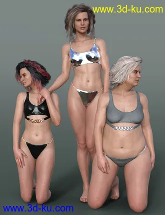 3D打印模型Elegant Swimsuit for Genesis 8 Female(s)的图片