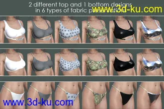 3D打印模型Elegant Swimsuit for Genesis 8 Female(s)的图片