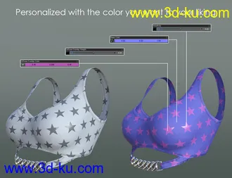 3D打印模型Elegant Swimsuit for Genesis 8 Female(s)的图片