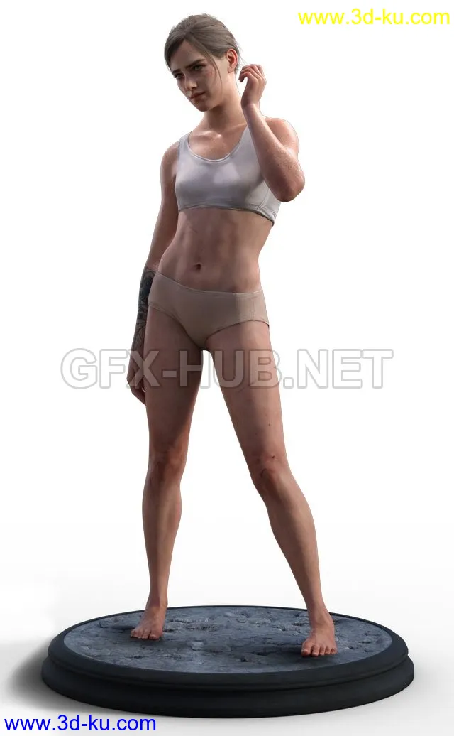 Ellie Williams TLoU2 in Daz G8F模型的图片1