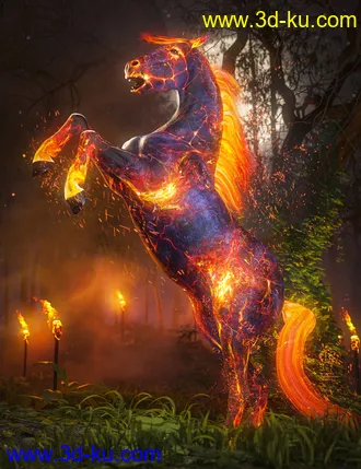 3D打印模型Ember Horse Texture for Daz Horse 2的图片