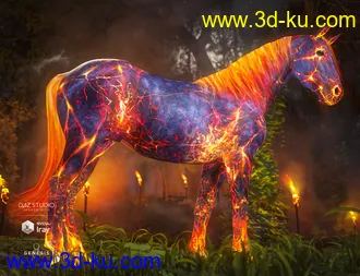 3D打印模型Ember Horse Texture for Daz Horse 2的图片