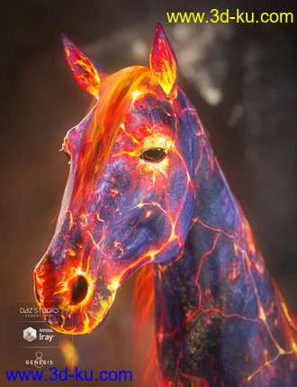 3D打印模型Ember Horse Texture for Daz Horse 2的图片