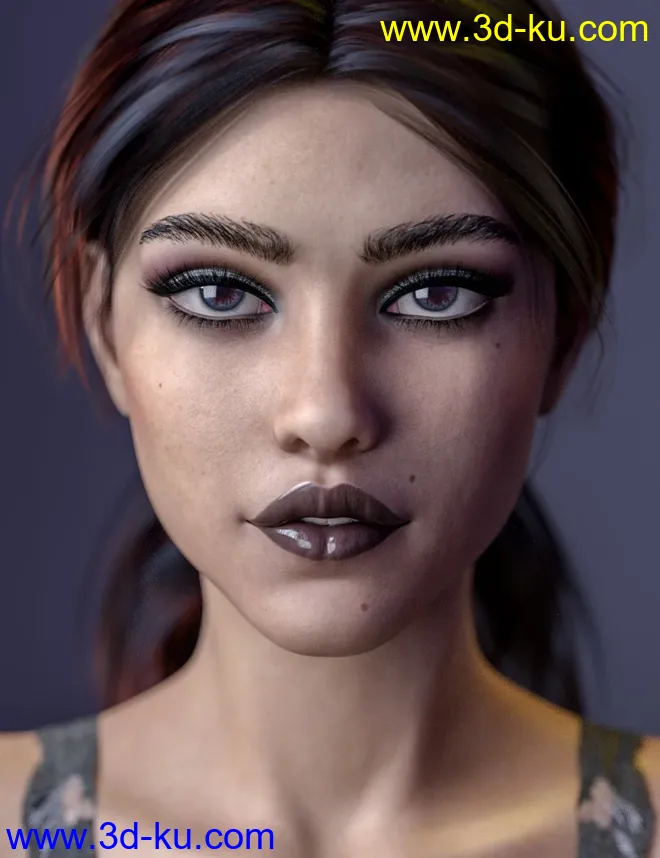 Emilia HD For Genesis 8 Female模型的图片1