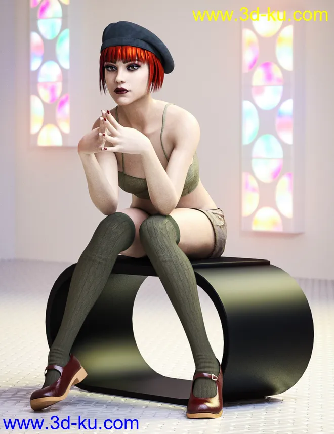 Emilia HD For Genesis 8 Female模型的图片7
