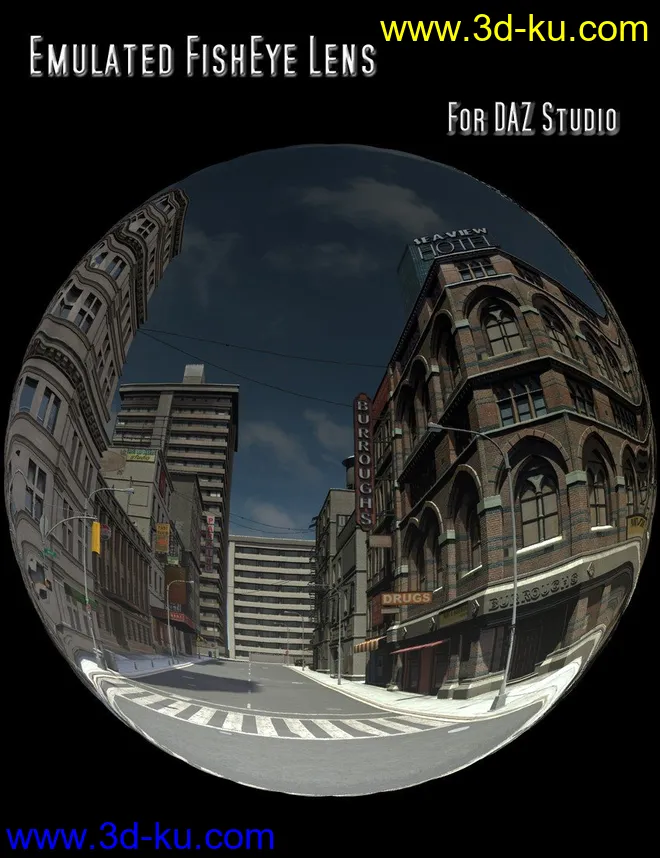 Emulated FishEye Lens for DAZ Studio模型的图片1
