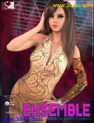 3D打印模型Ensemble Textures for Hongyu's Mini Dress的图片