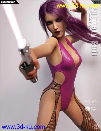 3D打印模型Entirety Leather Suit for Genesis 8 Female(s)的图片