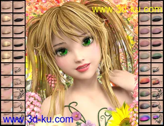 3D打印模型Erica Doll for Posey and Petunia的图片