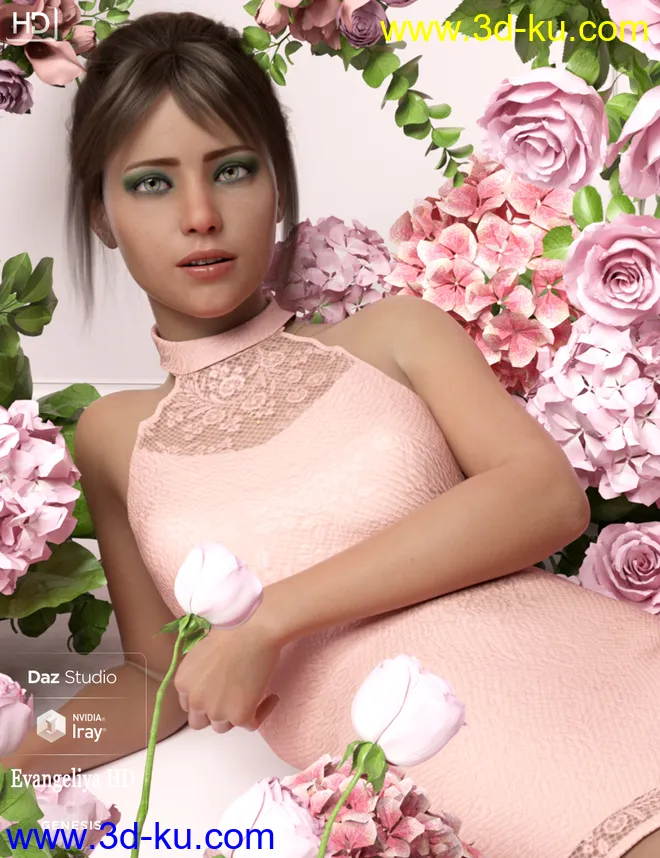 Evangeliya HD For Genesis 8 Female模型的图片2