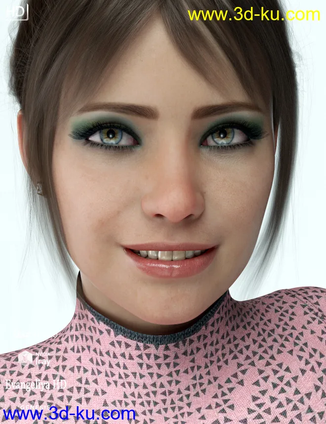 Evangeliya HD For Genesis 8 Female模型的图片6