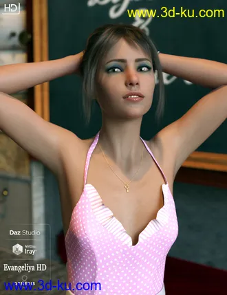 3D打印模型Evangeliya HD For Genesis 8 Female的图片