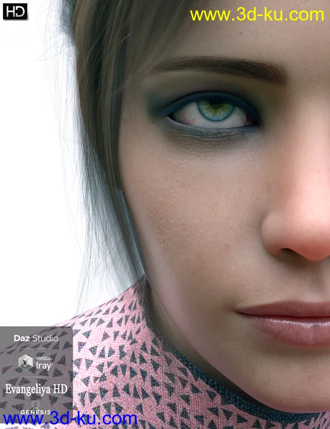 Evangeliya HD For Genesis 8 Female模型的图片17
