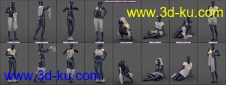 3D打印模型Everyday 2 Daily Poses and Clothes Vol.1 for Genesis 8 Female(s)的图片
