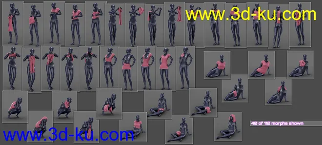 Everyday 2 Daily Poses and Clothes Vol.1 for Genesis 8 Female(s)模型的图片3