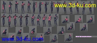 3D打印模型Everyday 2 Daily Poses and Clothes Vol.1 for Genesis 8 Female(s)的图片