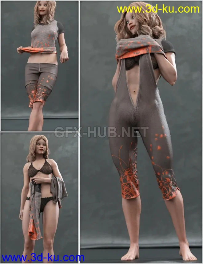 Everyday 2 Daily Poses and Clothes Vol.2 for Genesis 8 Females模型的图片1