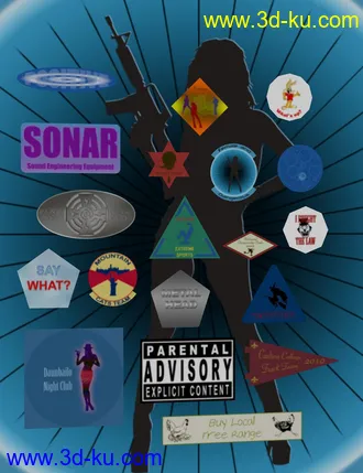 3D打印模型Everyday Labels and Signs的图片