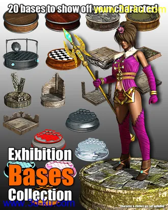 3D打印模型Exhibition Bases Collection的图片