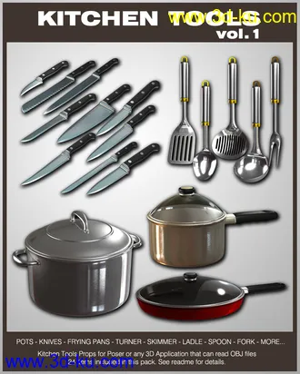 3D打印模型Exnem Kitchen Tools vol.1的图片