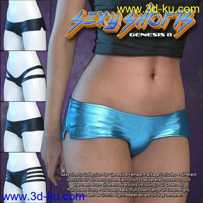 Exnem Sexy Shorts for G8 Female模型的图片1