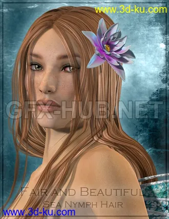 3D打印模型Fair and Beautiful for Sea Nymph Hair的图片
