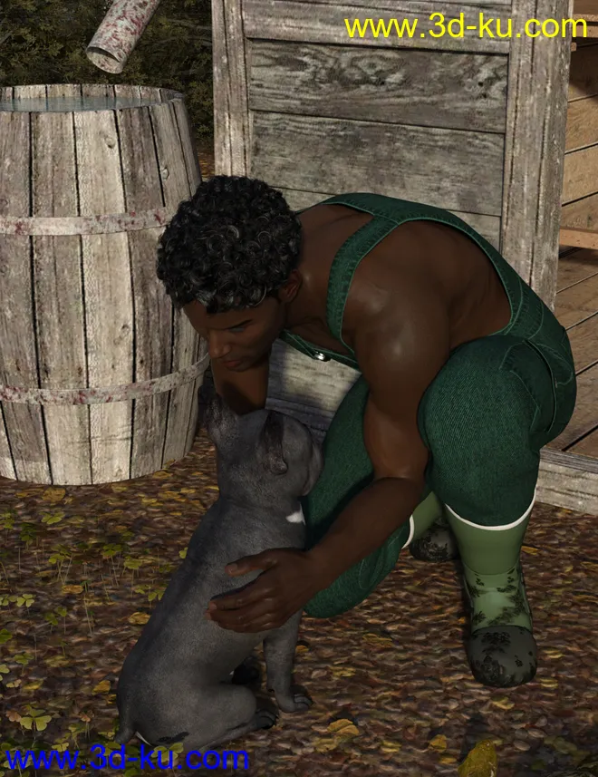 Farmer Clothes for Genesis 8 Male(s)模型的图片3