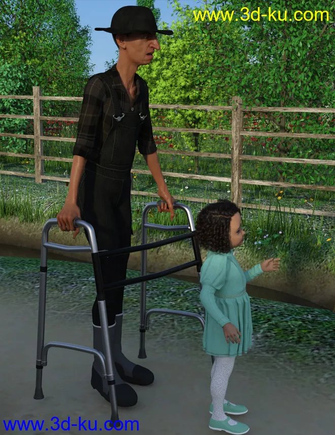 Farmer Clothes for Genesis 8 Male(s)模型的图片6