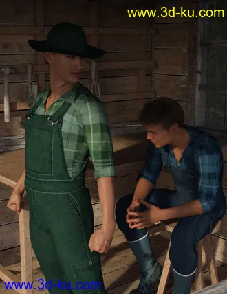 3D打印模型Farmer Clothes for Genesis 8 Male(s)的图片