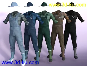 3D打印模型Farmer Clothes for Genesis 8 Male(s)的图片