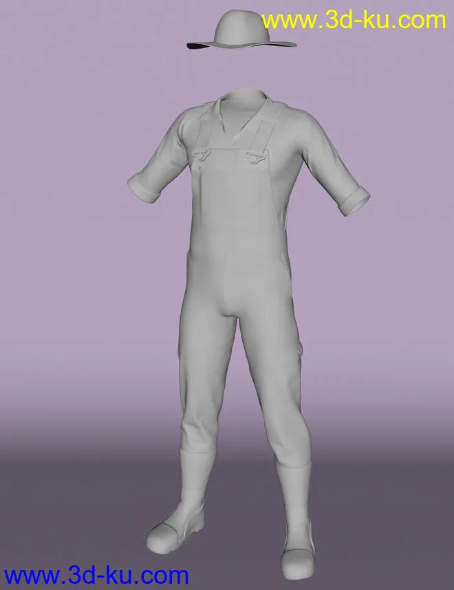 Farmer Clothes for Genesis 8 Male(s)模型的图片10