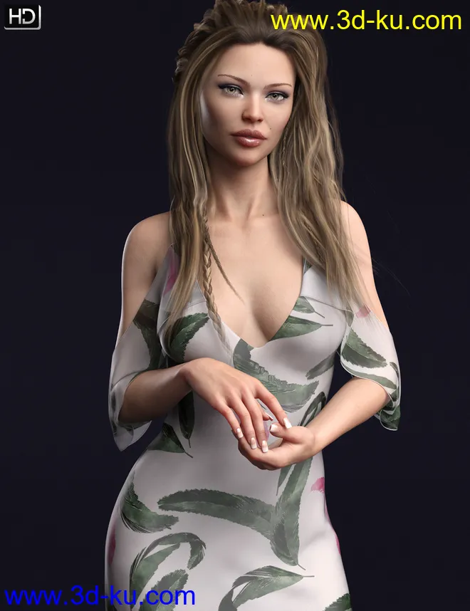 Farrah HD for Genesis 8 Female模型的图片2